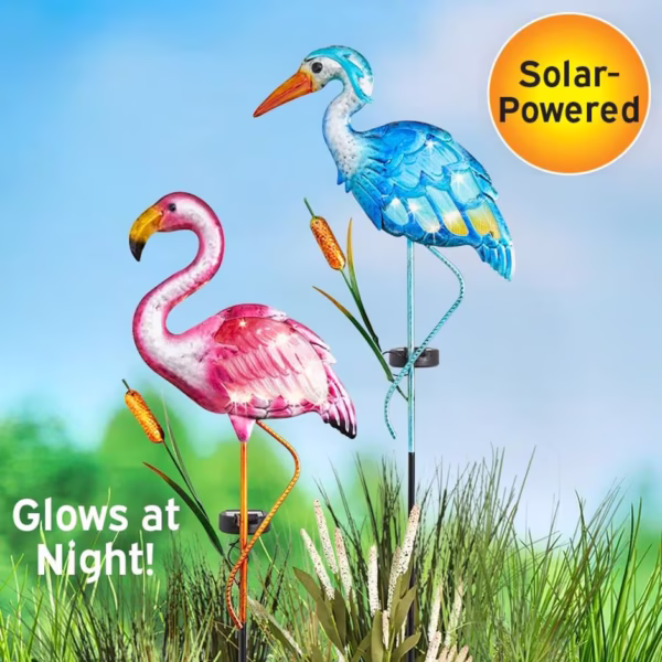 Solar Birds Garden Stake